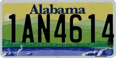 AL license plate 1AN4614