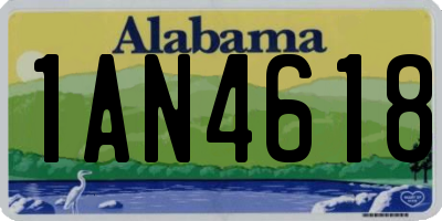 AL license plate 1AN4618