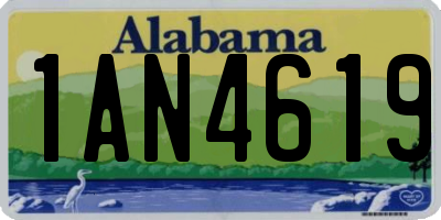 AL license plate 1AN4619