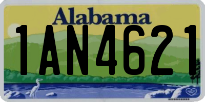 AL license plate 1AN4621