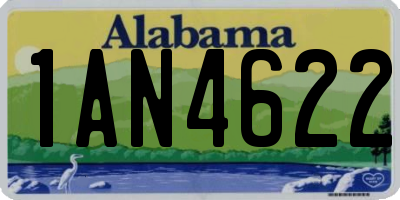 AL license plate 1AN4622