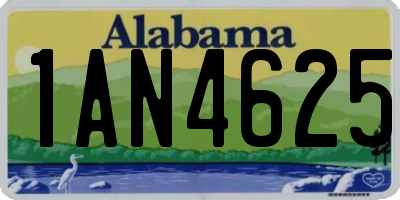 AL license plate 1AN4625