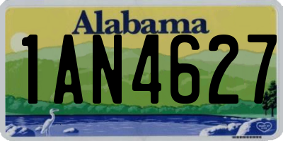 AL license plate 1AN4627