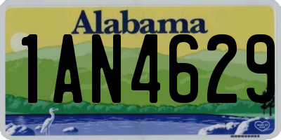 AL license plate 1AN4629
