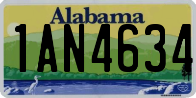 AL license plate 1AN4634