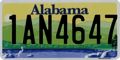 AL license plate 1AN4647