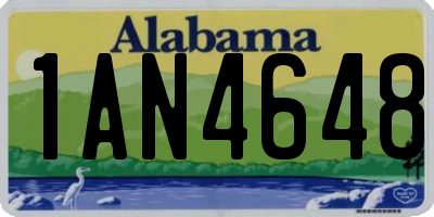 AL license plate 1AN4648