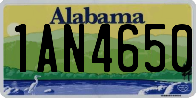 AL license plate 1AN4650