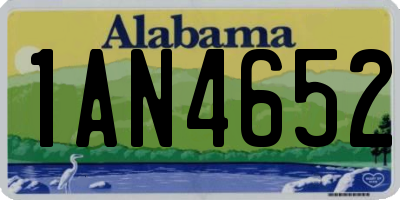 AL license plate 1AN4652