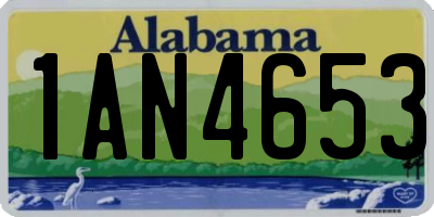 AL license plate 1AN4653