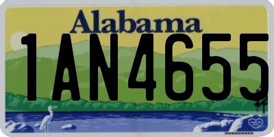 AL license plate 1AN4655