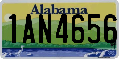 AL license plate 1AN4656