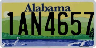 AL license plate 1AN4657