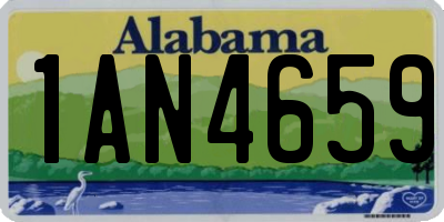 AL license plate 1AN4659