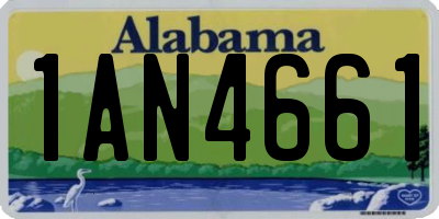 AL license plate 1AN4661
