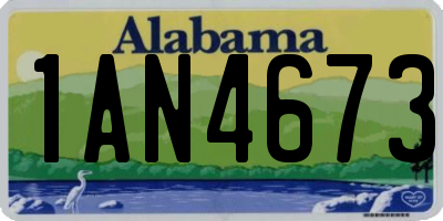 AL license plate 1AN4673