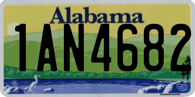 AL license plate 1AN4682