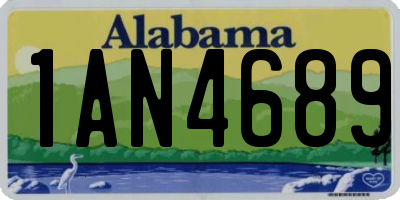 AL license plate 1AN4689