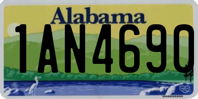AL license plate 1AN4690
