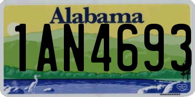 AL license plate 1AN4693