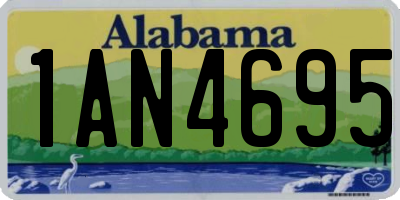 AL license plate 1AN4695