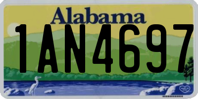 AL license plate 1AN4697