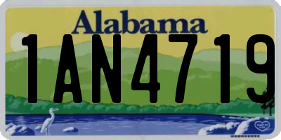 AL license plate 1AN4719