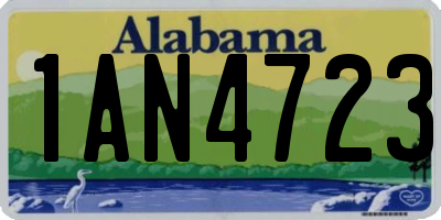 AL license plate 1AN4723