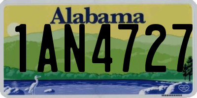 AL license plate 1AN4727