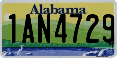 AL license plate 1AN4729