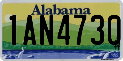 AL license plate 1AN4730
