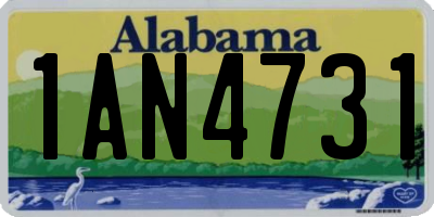 AL license plate 1AN4731