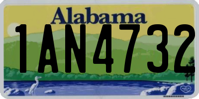 AL license plate 1AN4732
