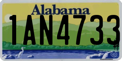 AL license plate 1AN4733
