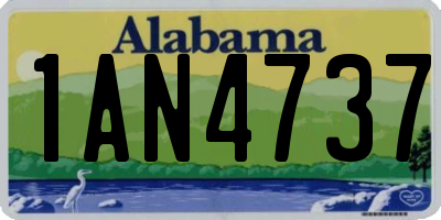 AL license plate 1AN4737