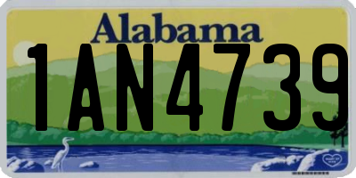 AL license plate 1AN4739