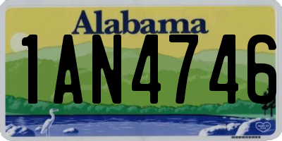 AL license plate 1AN4746