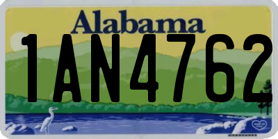AL license plate 1AN4762