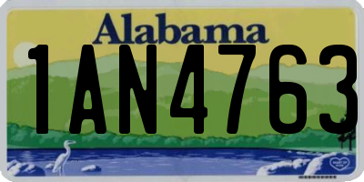 AL license plate 1AN4763