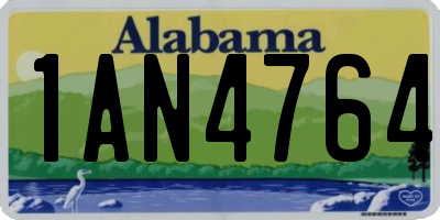 AL license plate 1AN4764