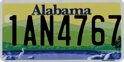 AL license plate 1AN4767