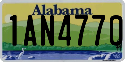 AL license plate 1AN4770