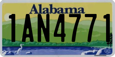 AL license plate 1AN4771