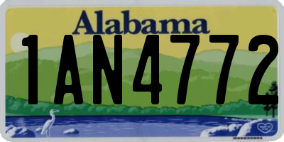 AL license plate 1AN4772
