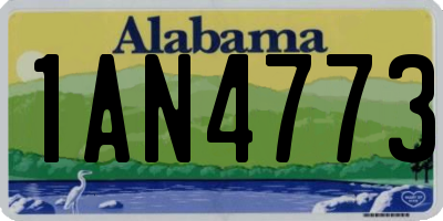 AL license plate 1AN4773