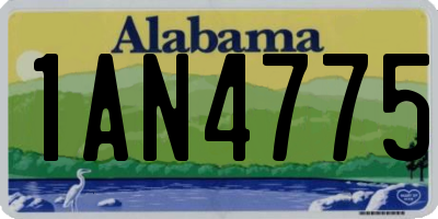 AL license plate 1AN4775