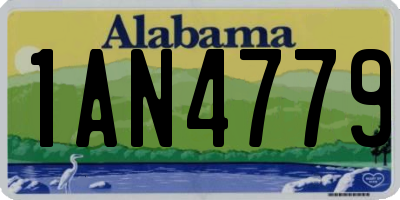 AL license plate 1AN4779