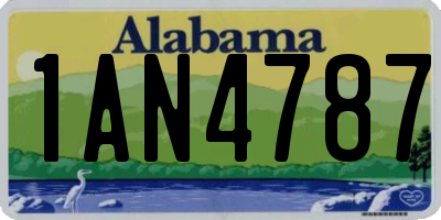 AL license plate 1AN4787