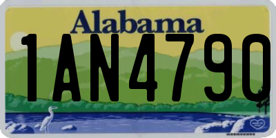 AL license plate 1AN4790