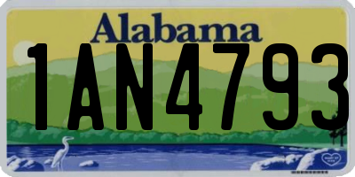 AL license plate 1AN4793